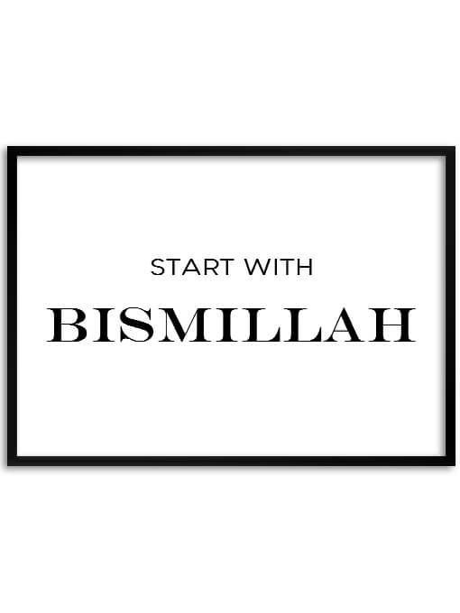 Start with Bismillah Poster