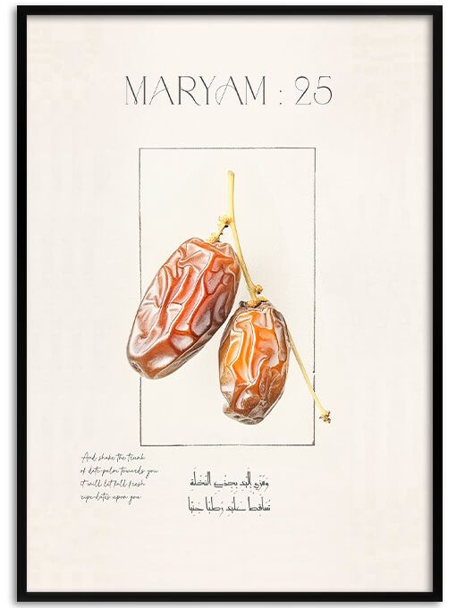 Surah Maryam: 25 Poster