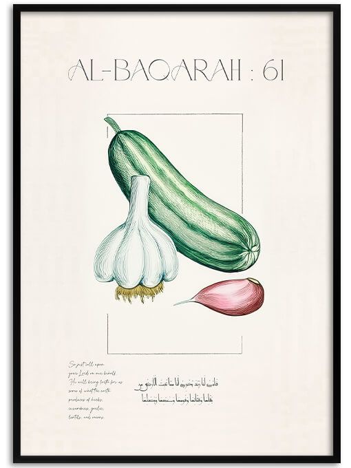 Surah Al-Baqarah: 61 Poster