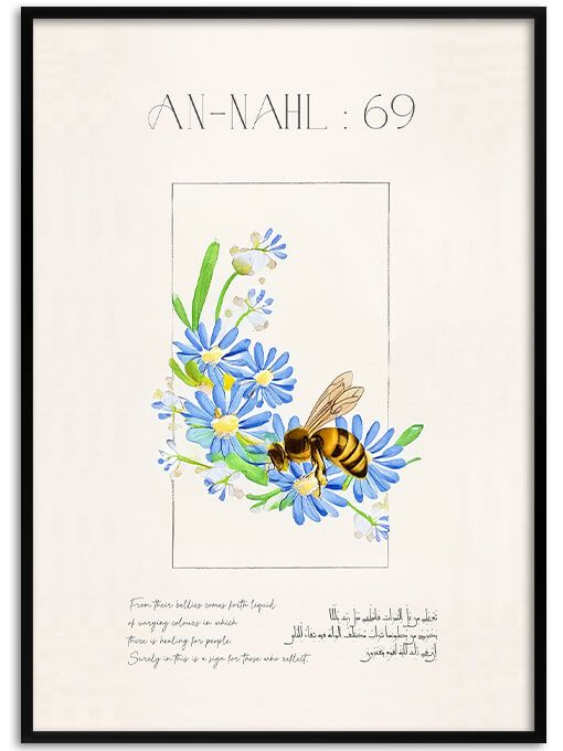 Surah An Nahl: 69 Poster