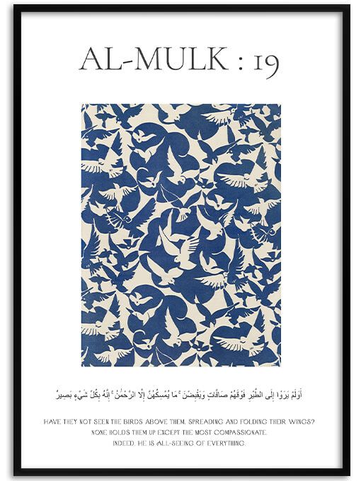 Surah Al-Mulk : 19 Poster