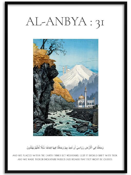 Surah Al-Anbya : 31 Poster