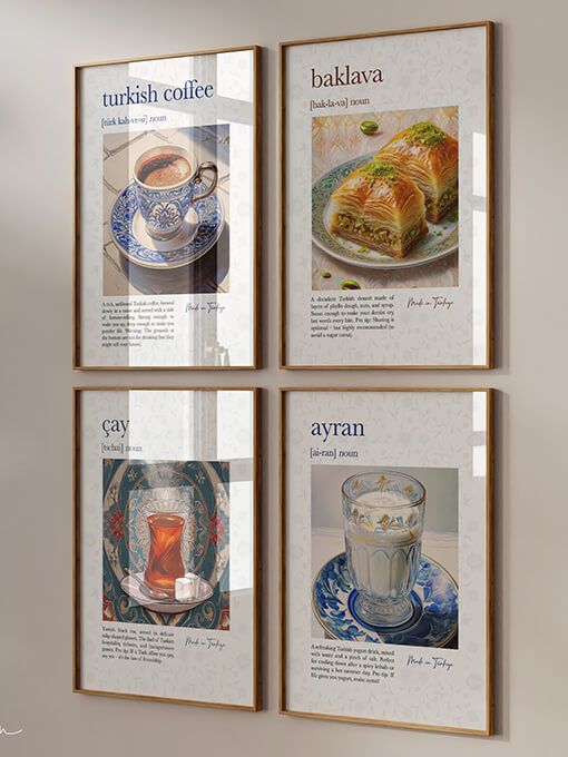 Turkish Delicious, 4X Poster Set