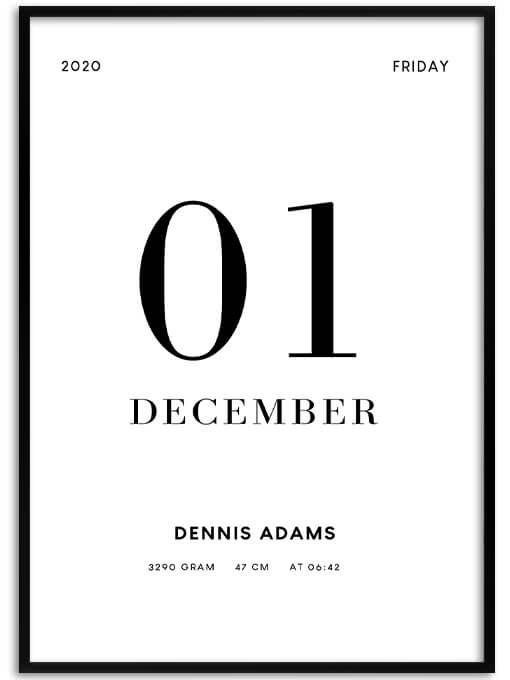 Born this day Poster, Personal