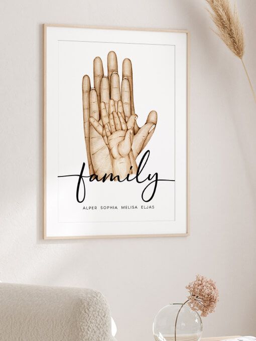 Personalisierte Familienposter