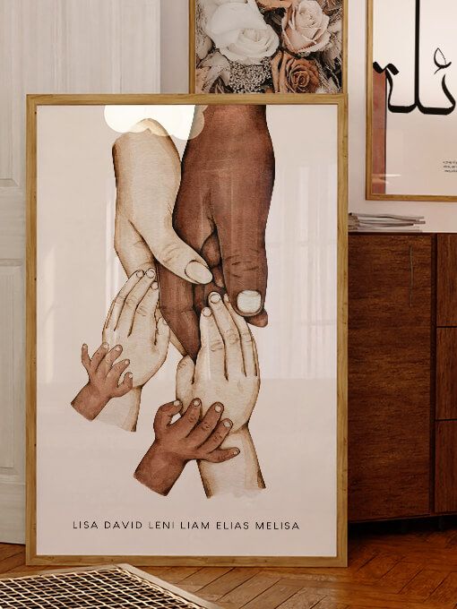 Personalisierte Familienposter