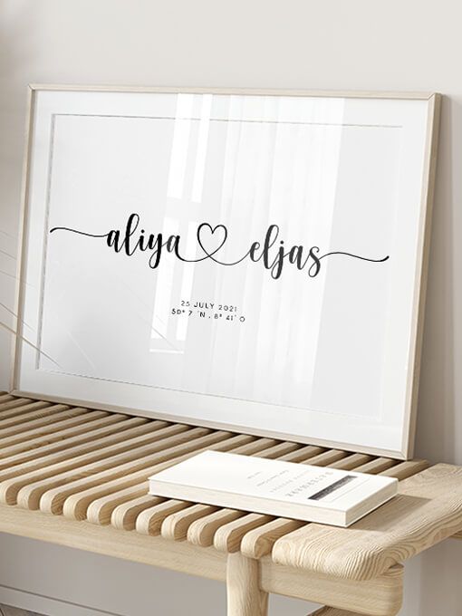 Couple Name Poster, Personal
