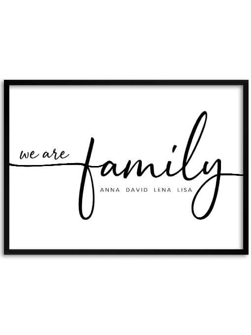 We are family Poster, Personal
