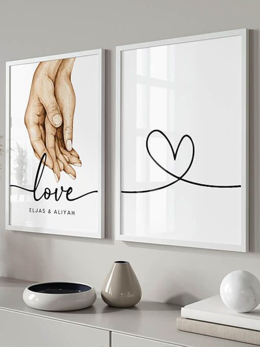 Love Poster Set, Personal Name