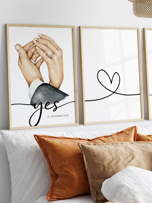 Love Poster Set, Personal Name