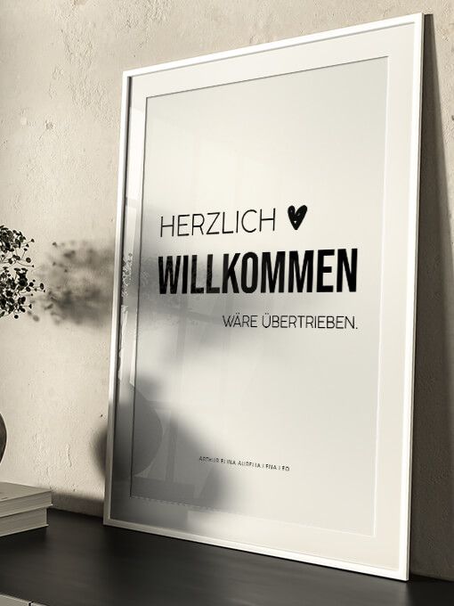 Herzlich Willkommen Poster, Personal
