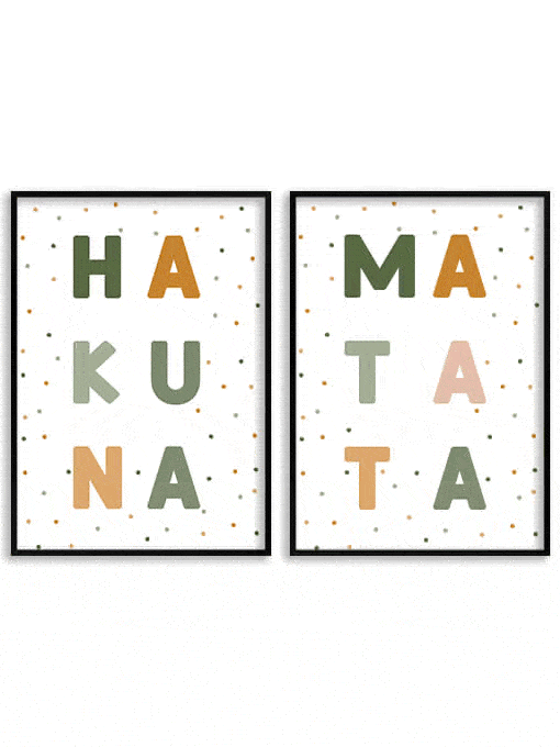 Hakuna Matata Poster Set