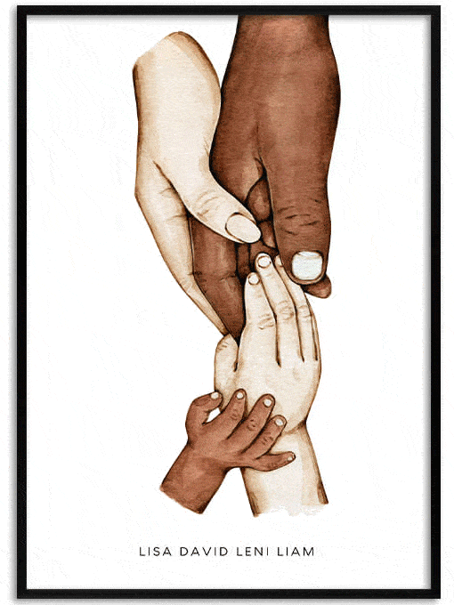 Personalisierte Familienposter