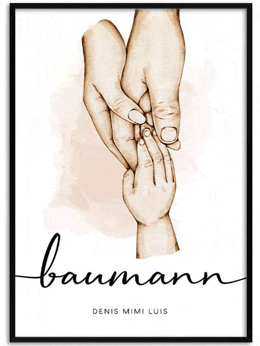 Personalisierte Familienposter