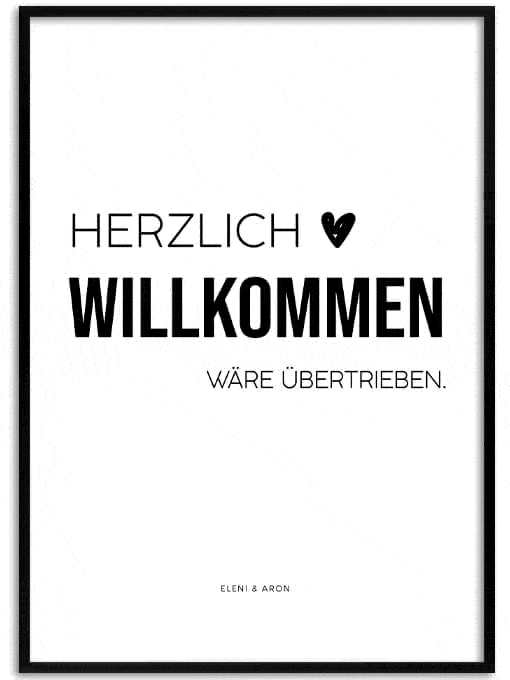 Herzlich Willkommen Poster, Personal