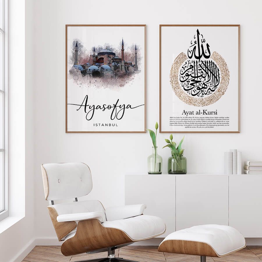 AYASOFYA ISTANBUL WATERCOLOR POSTER