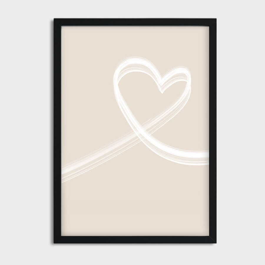 ABSTRACT WIND HEART POSTER