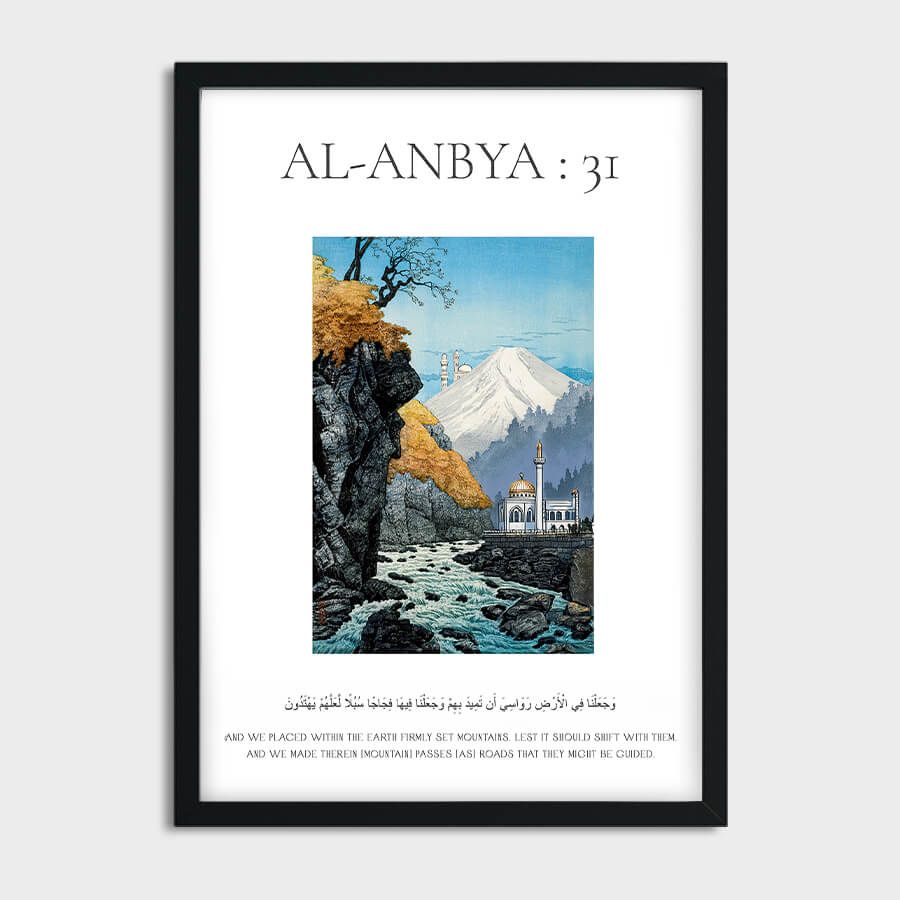 SURAH AL-ANBYA : 31 POSTER