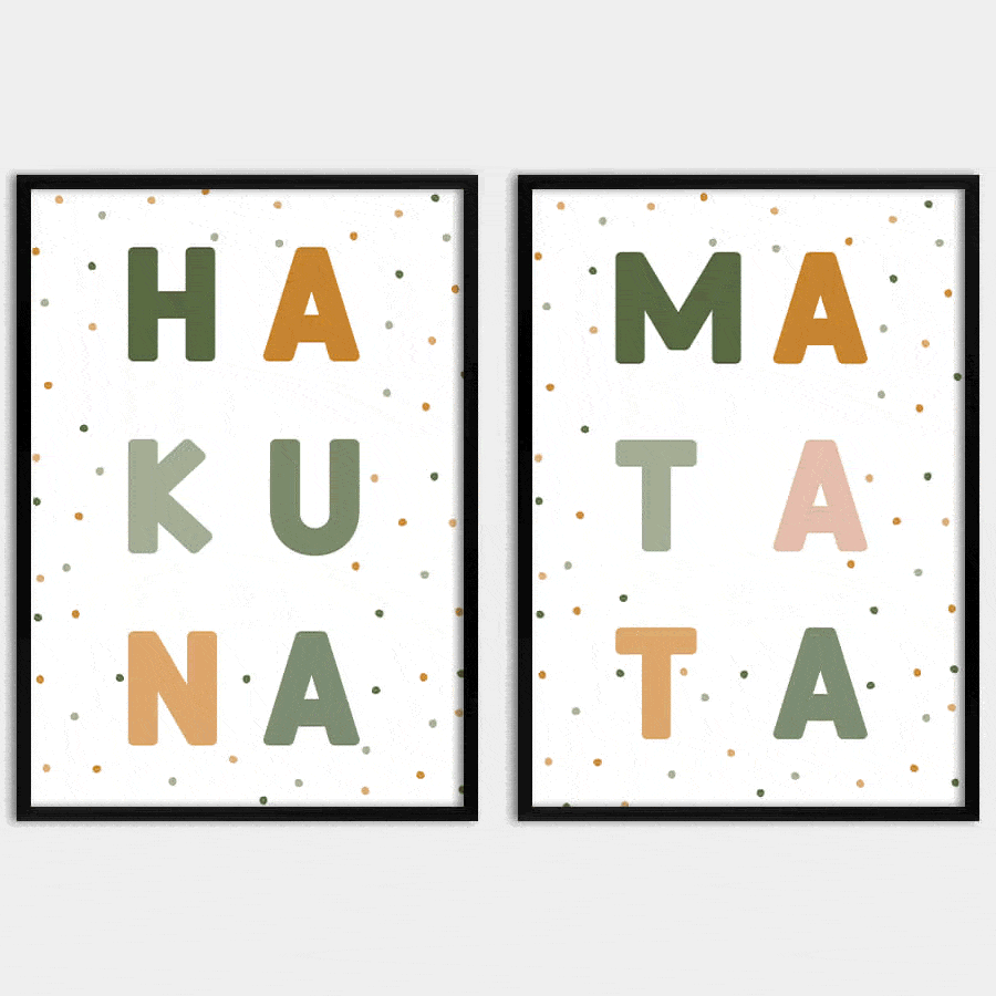 HAKUNA MATATA, POSTER SET