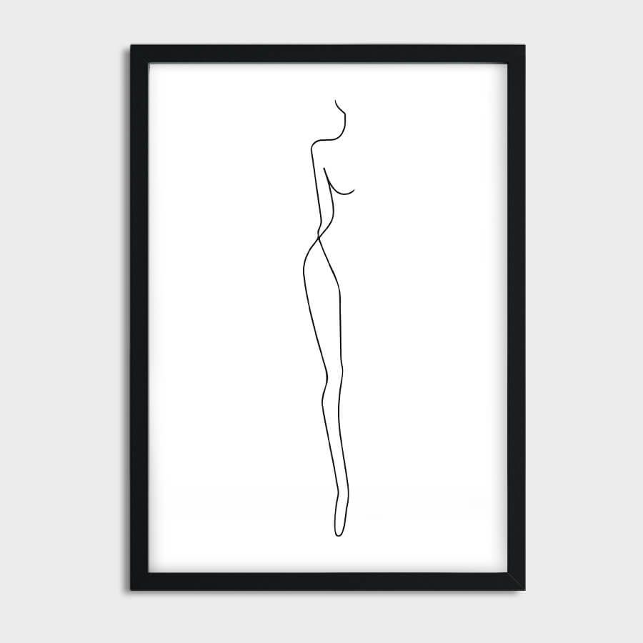 FEMININ, ONE LINE ART POSTER