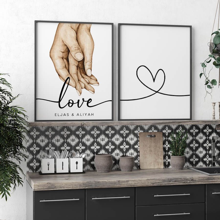 LOVE POSTER SET, PERSONAL NAME