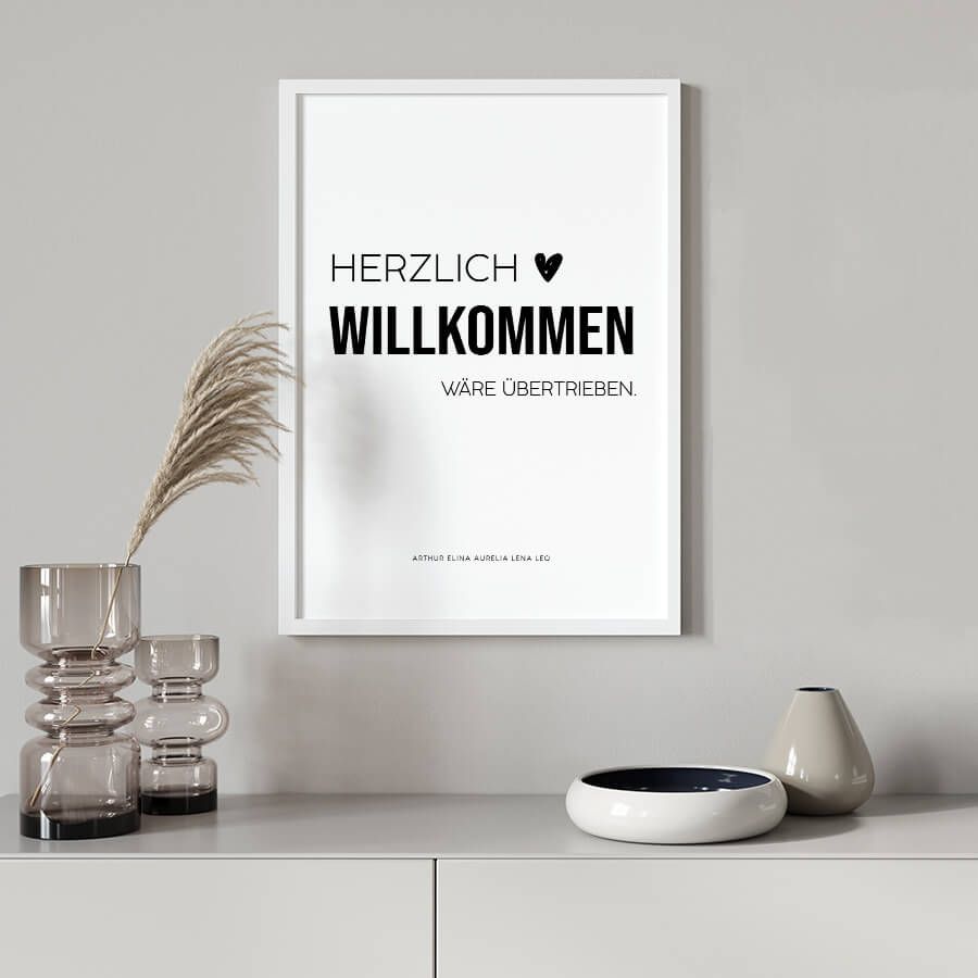 HERZLICH WILLKOMMEN POSTER, PERSONAL