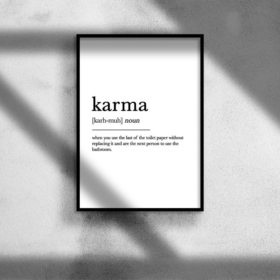 KARMA, POSTER