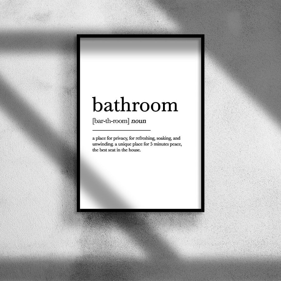 BATHROOM, POSTER