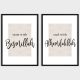 START WITH BISMILLAH, END WITH ALHAMDULILLAH POSTER SET