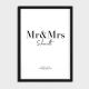 MR & MRS POSTER, PERSONAL