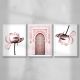 PEONY, PINK MOROCCAN DOOR, HUB LOVE POSTER SET